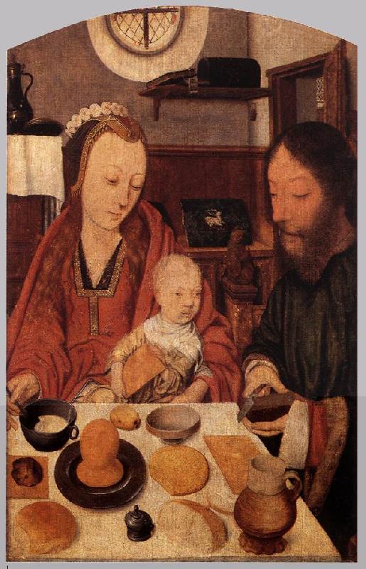 MOSTAERT, Jan The Holy Family at Table ag Germany oil painting art